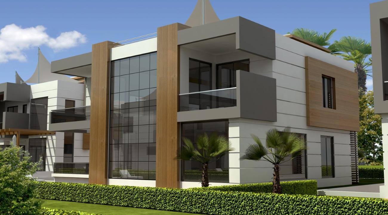 Villas for sale in Antalya Turkey - complex DN026 || damasturk Real Estate Company 01