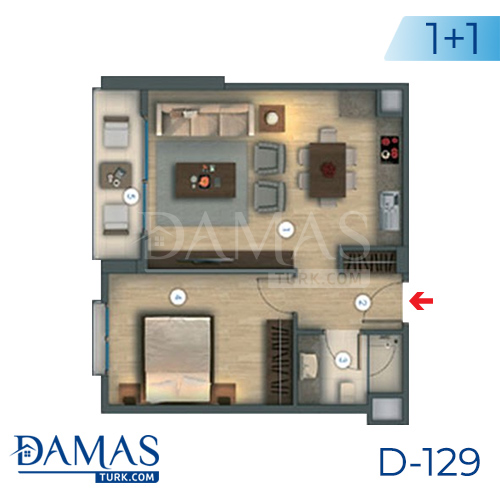 Damas Project D-129 in Istanbul - Floor plan picture 01