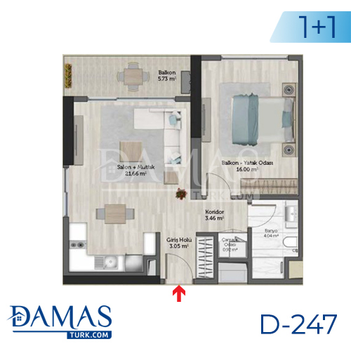 Damas Project D-247 in Istanbul - Floor plan picture 01