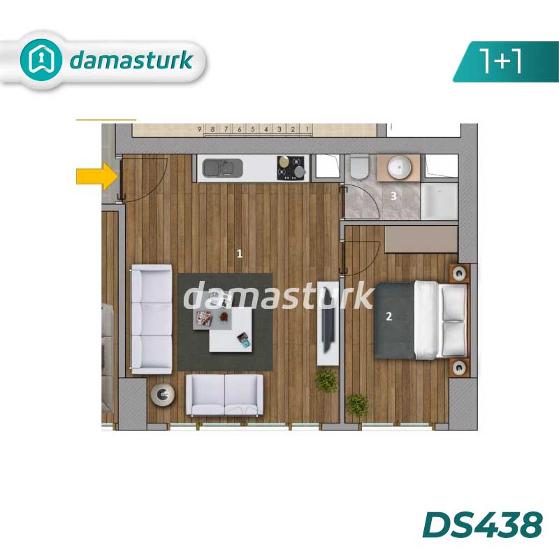 Appartements à vendre à Maltepe - Istanbul DS483 | damasturk Immobilier 01