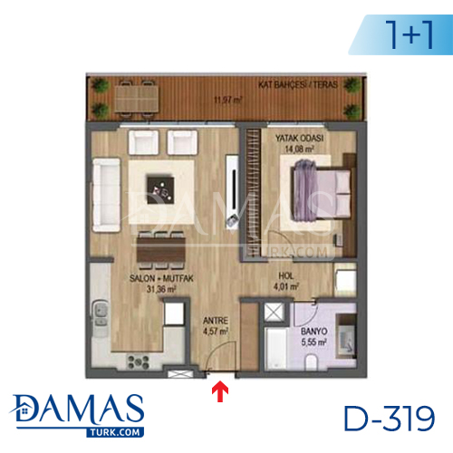 Damas Project D-301 in Bursa - Floor plan picture 01