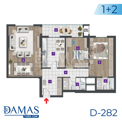 Damas Project D-282 in Istanbul - Floor plan picture 01