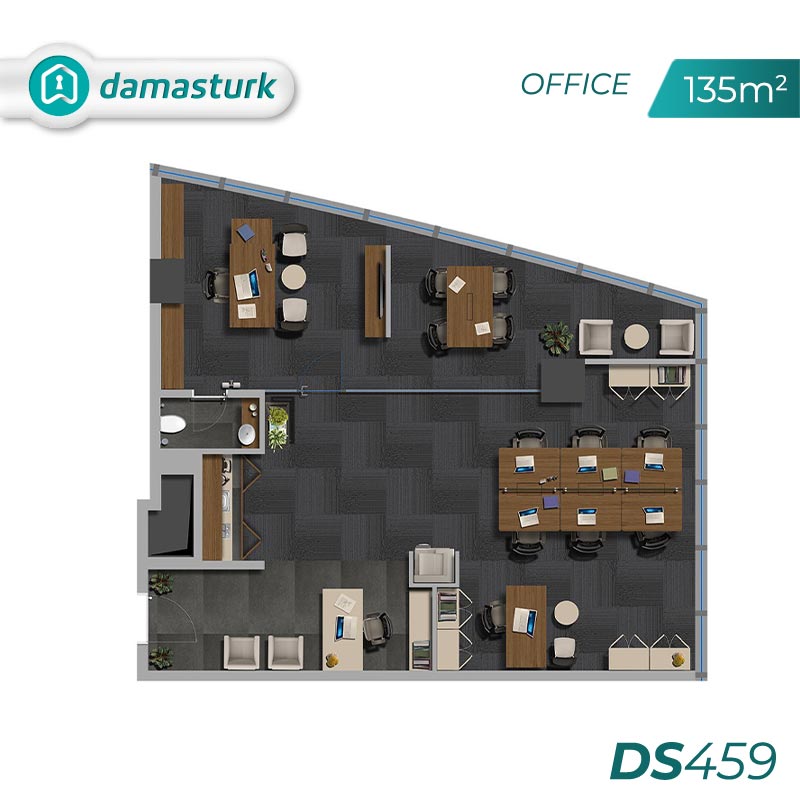 Bureaux à vendre à Maltepe - Istanbul DS459 | damasturk Immobilier 01