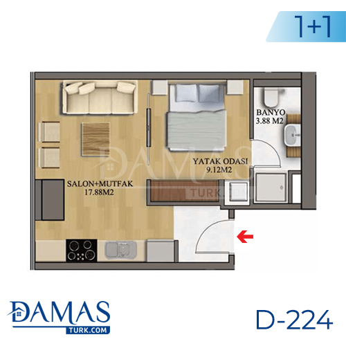 Damas Project D-224 in Istanbul - Floor plan picture  01