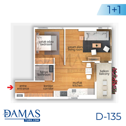 Damas Project D-135 in Istanbul - Floor plan picture 01