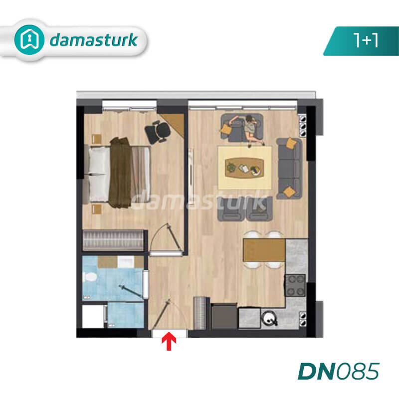 آپارتمانهای فروشی در آنتالیا - ترکیه - مجتمع DN085  || شرکت املاک داماس ترک 01