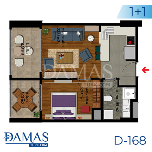 Damas Project D-168 in Istanbul - Floor plan picture  01