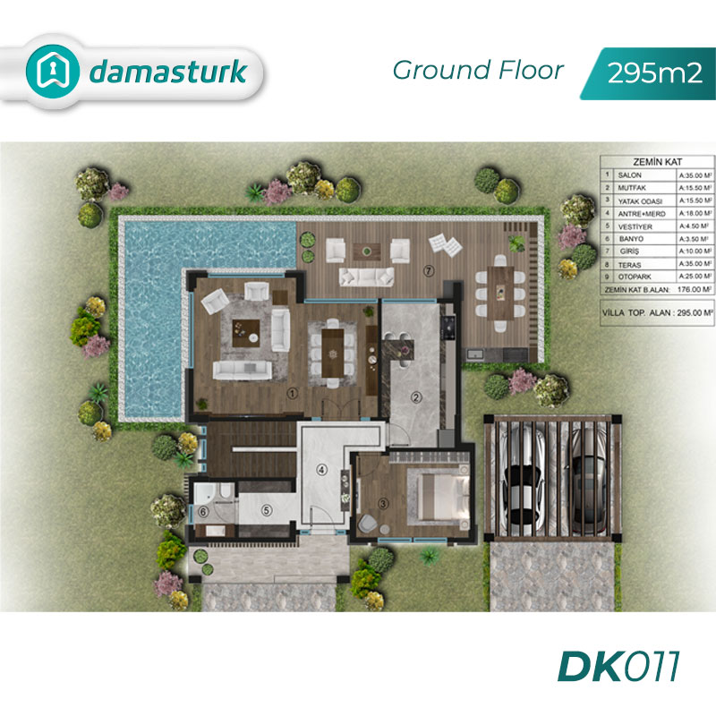 شقق للبيع في تركيا - كوجالي - المجمع  DK011|| شركة داماس تورك العقارية  01