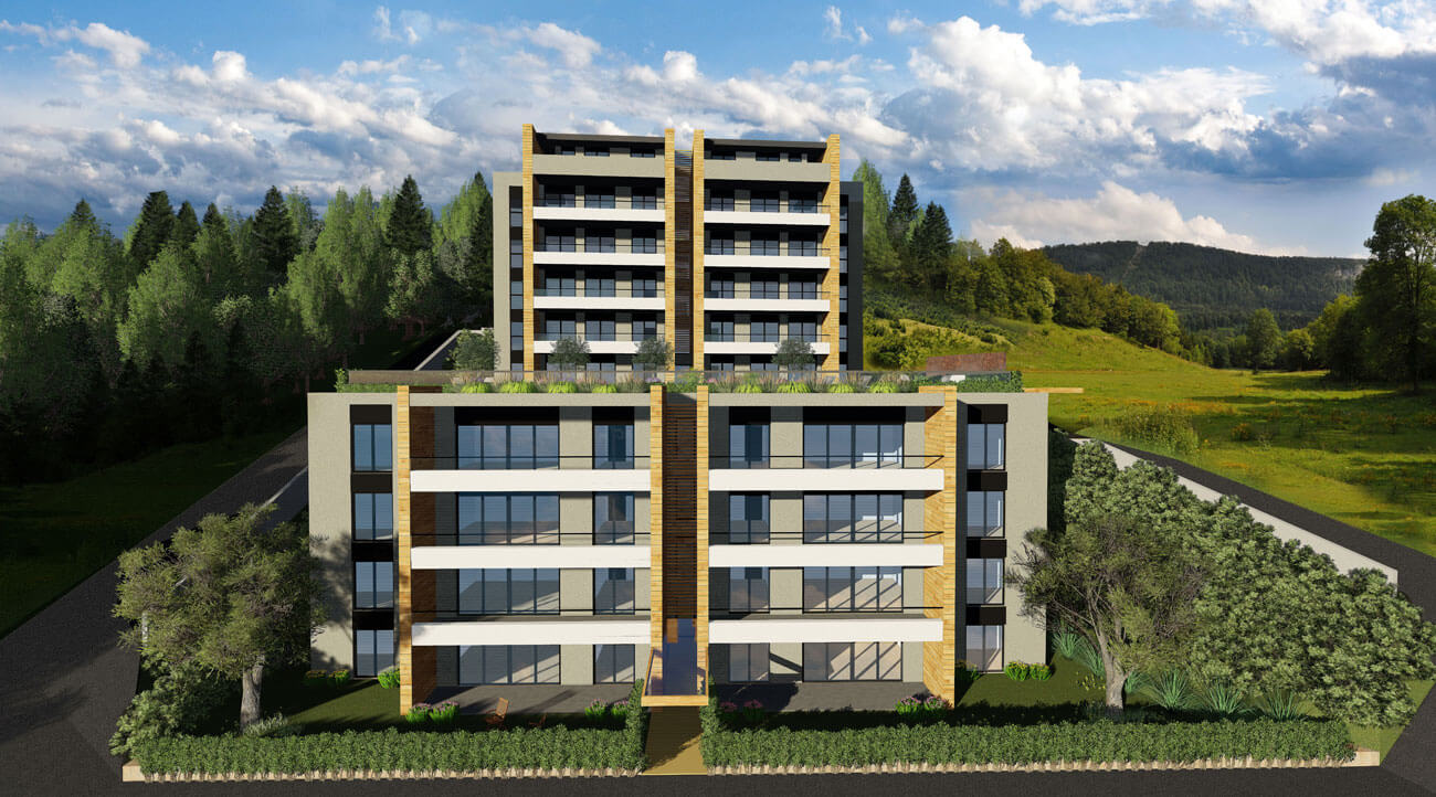 Apartments for sale in Bursa Turkey - complex DB030 || damasturk Real Estate Company 01