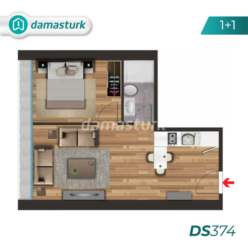 Apartments for sale in Turkey - Istanbul - the complex DS374  || damasturk Real Estate Company 01