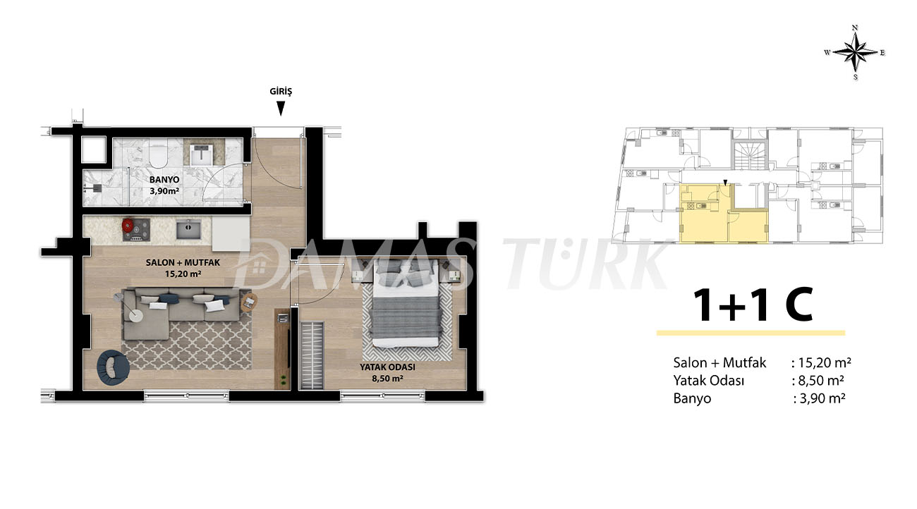Appartements à vendre à Nilüfer - Bursa DB059 | Immobilier Damas Turk 13