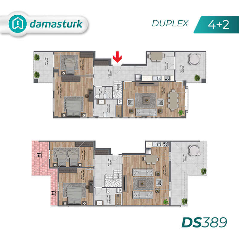 Apartments for sale in Turkey - Istanbul - the complex DS389 || damasturk Real Estate  01