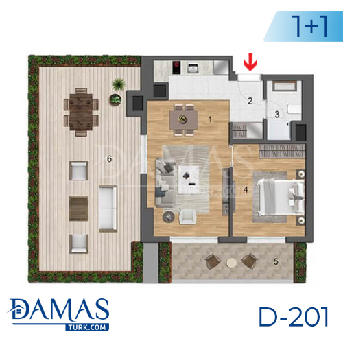 Damas Project D-201 in Istanbul - Floor plan picture  01