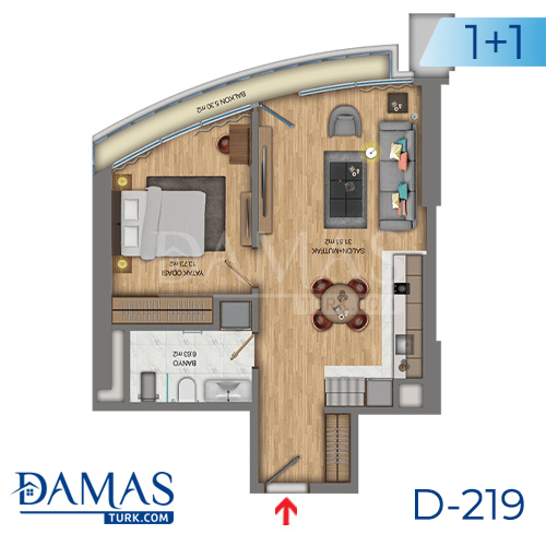 Damas Project D-219 in Istanbul - Floor plan picture  01