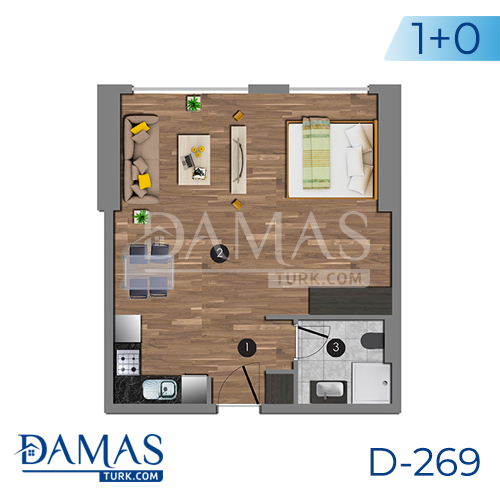 Damas Project D-270 in Istanbul - Floor plan picture 01