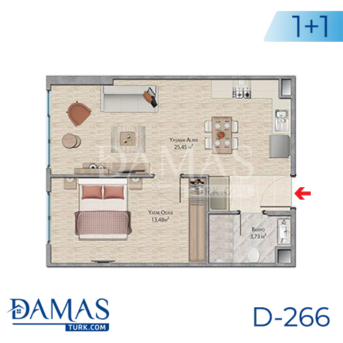 Damas Project D-266 in Istanbul - Floor plan picture 01