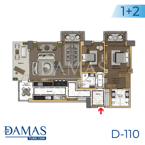 Damas Project D-110 in Istanbul - Floor plan picture 01