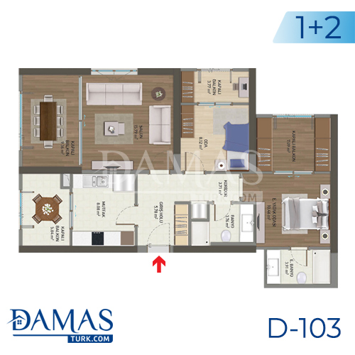 Damas Project D-103 in Istanbul - Floor plan picture 01