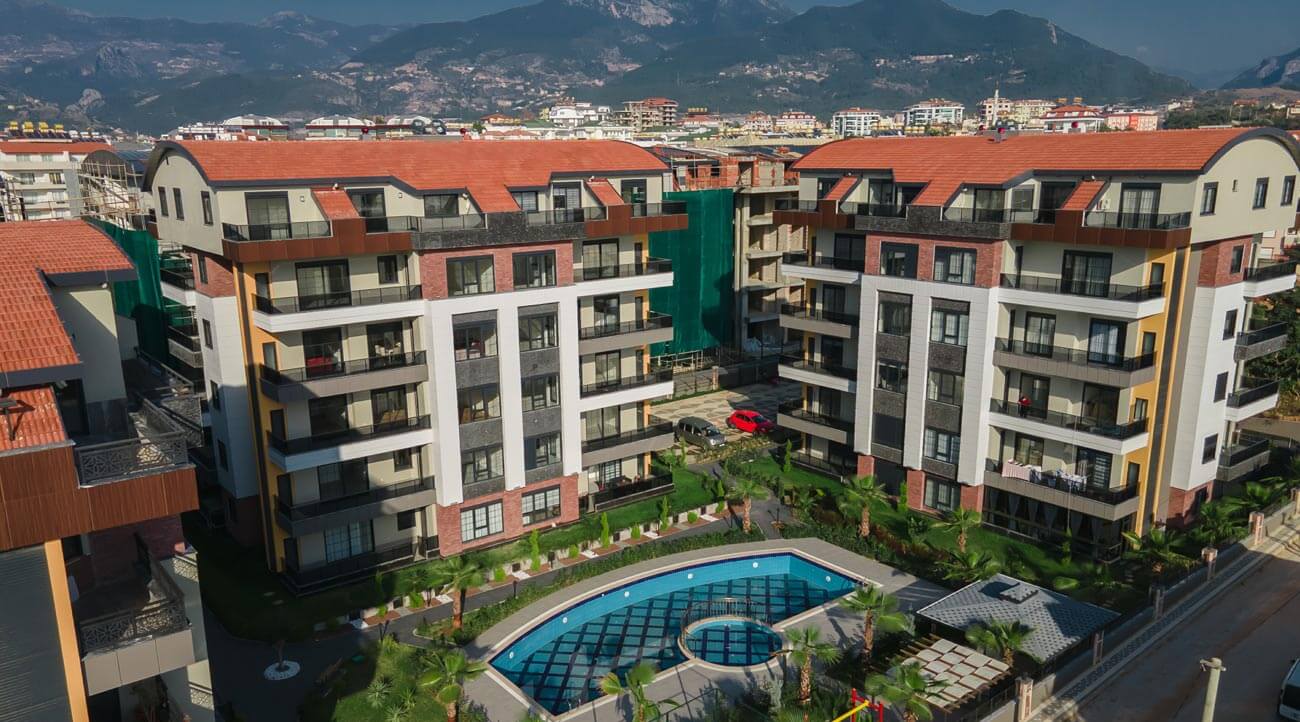 Apartments for sale in Antalya Turkey - complex DN048  || damasturk Real Estate Company 01