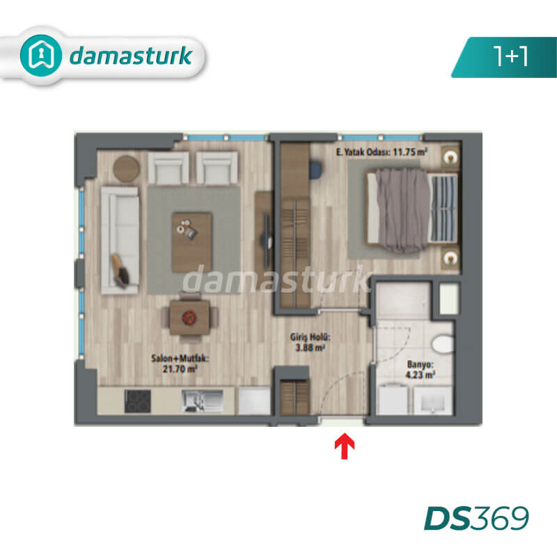 Apartments for sale in Turkey - Istanbul - the complex DS369 || damasturk Real Estate Company 01