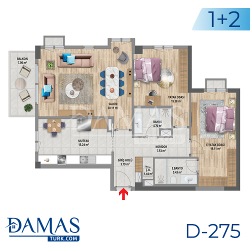 Damas Project D-275 in Istanbul - Floor plan picture 01
