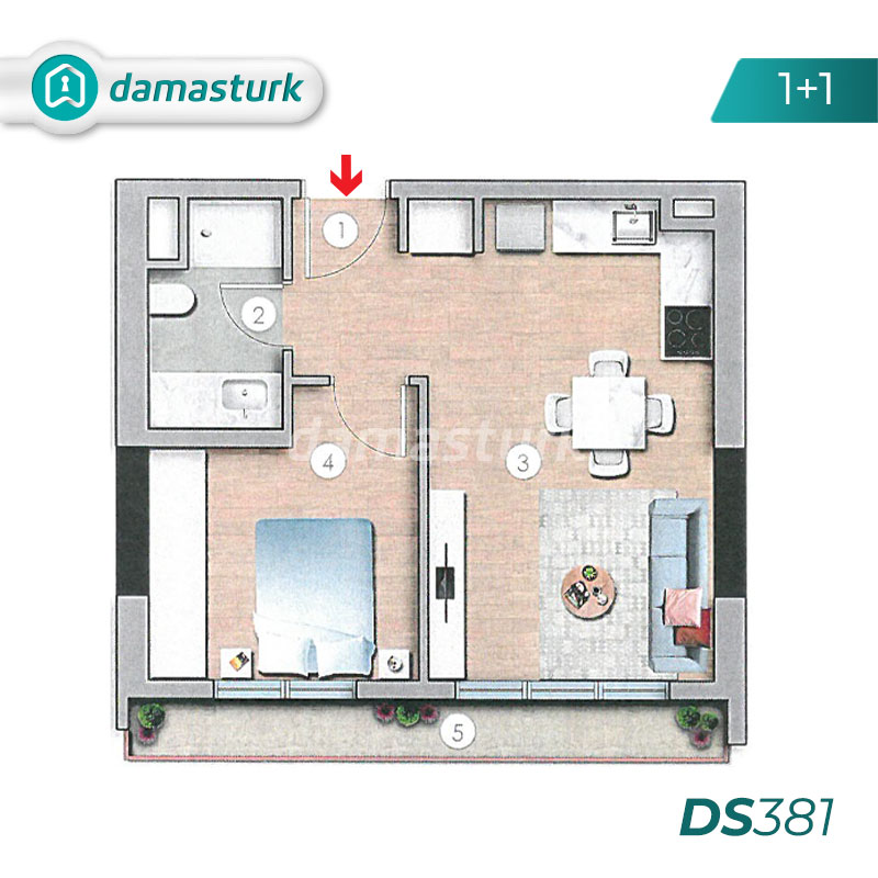 آپارتمانهای فروشی در ترکیه - استانبول - مجتمع  -  DS381   ||  damasturk Real Estate 01