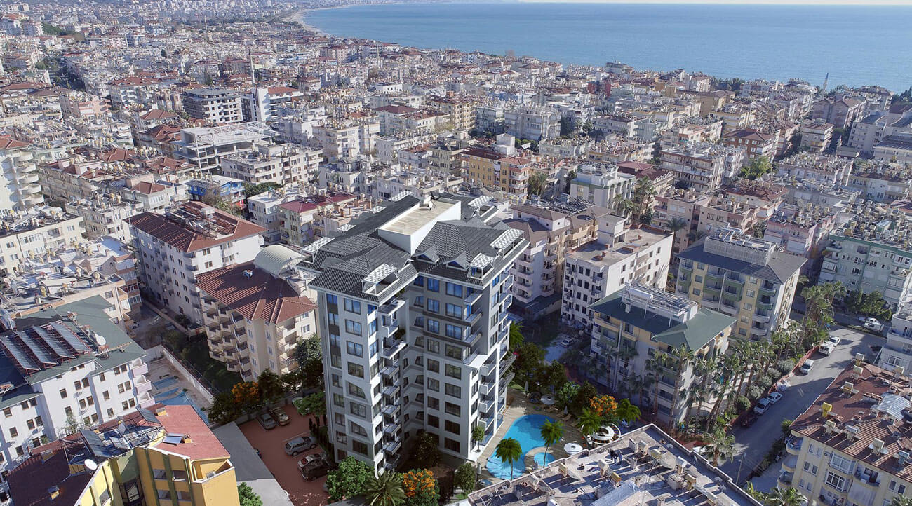  Apartments for sale in Antalya - Turkey - Complex DN072 || damasturk Real Estate Company 01