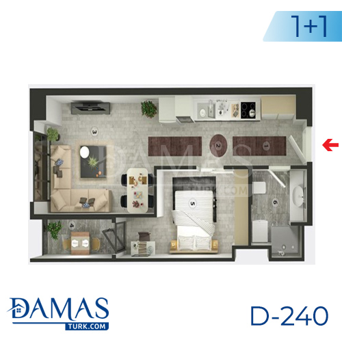 Damas Project D-240 in Istanbul - Floor plan picture  01