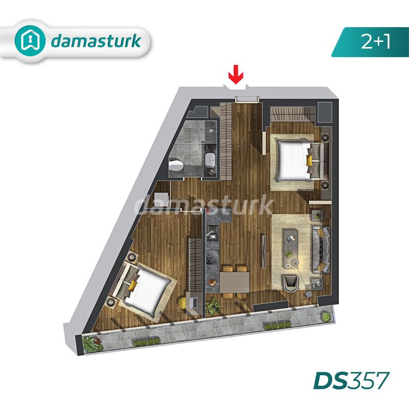 Apartments for sale in Turkey - Istanbul - the complex DS357 || damasturk Real Estate Company 01