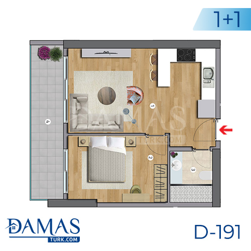 Damas Project D-191 in Istanbul - Floor plan picture  01