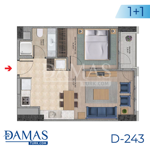 مجمع داماس 243 في اسطنبول - صورة مخطط 01