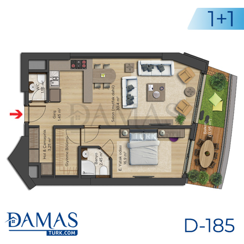 Damas Project D-185 in Istanbul - Floor plan picture  01