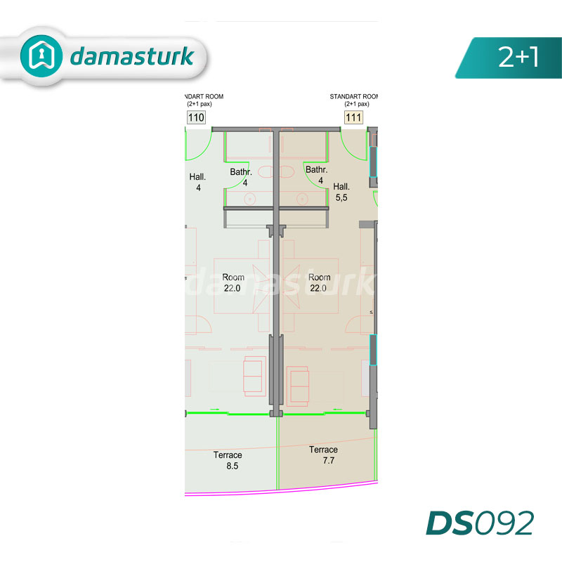 Appartements à vendre à Antalya - Alanya - Complexe DN092 || damasturk Immobilier 02