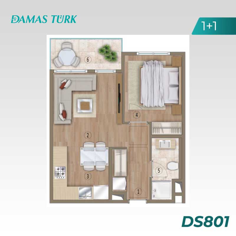 Appartements à vendre à Kagithane - Istanbul DS801 | Damasturk Immobilier  01