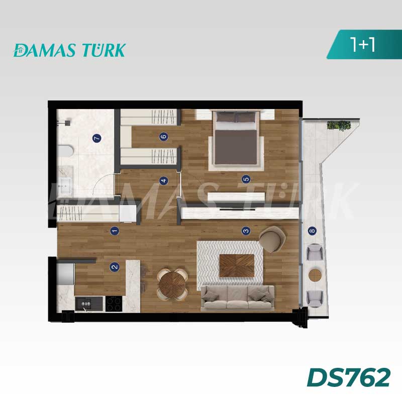 Luxury apartments for sale in Maslak - Istanbul DS762 | DAMAS TÜRK Real Estate 02