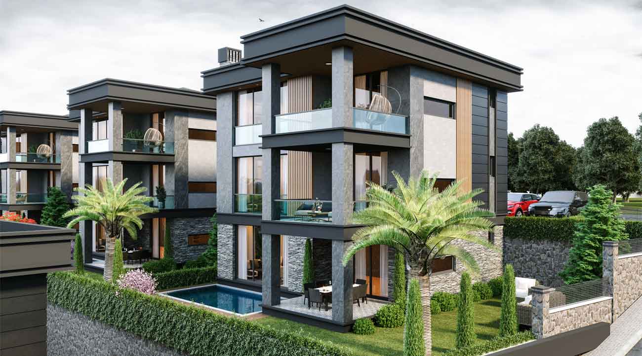 Villas à vendre à Başiskele - Kocaeli DK045 | Damasturk Immobilier  01