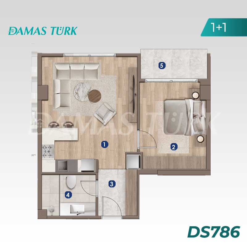 Appartements à vendre à Beylikduzu - Istanbul DS786 | DAMAS TÜRK Immobilier 01