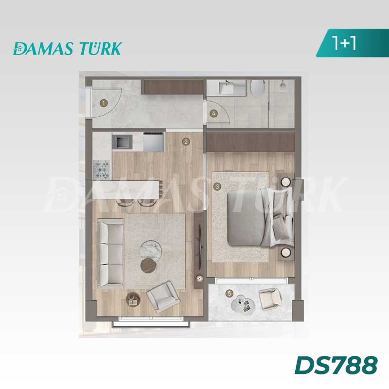 Luxury apartments for sale in Bahcesehir - Istanbul DS788 | DAMAS TÜRK Real Estate 01