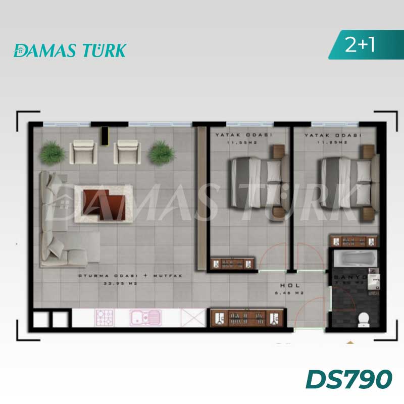 Appartements à vendre à Basaksehir - Istanbul DS790 | Immobilier Damastürk 02