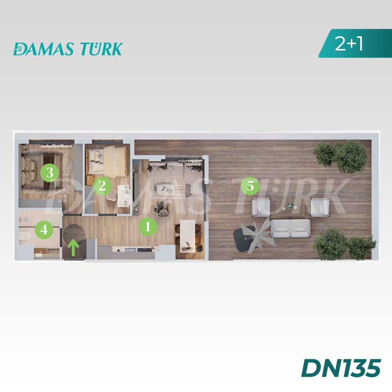 Appartements à vendre à Aksu - Antalya DN135 | DAMAS TÜRK Immobilier 03