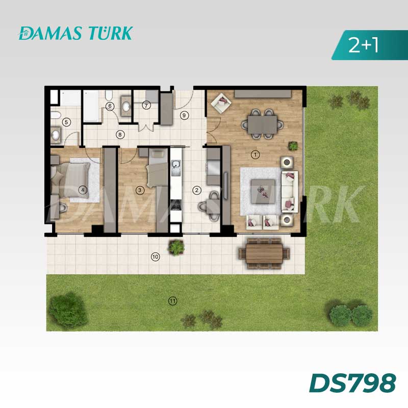 Luxury apartments for sale in Avcilar - Istanbul DS798 | Damasturk Real Estate 01