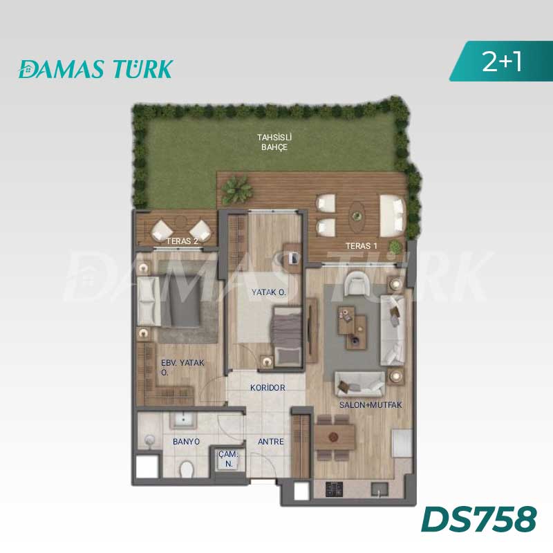 Appartements à vendre à Ümraniye - Istanbul DS758 | Damas Turk Immobilier 04