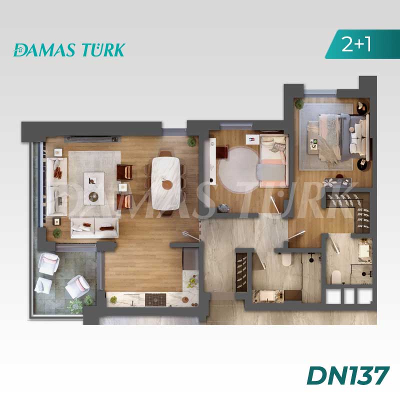 Luxury apartments for sale in Aksu - Antalya DN137 | Damasturk Real Estate 02