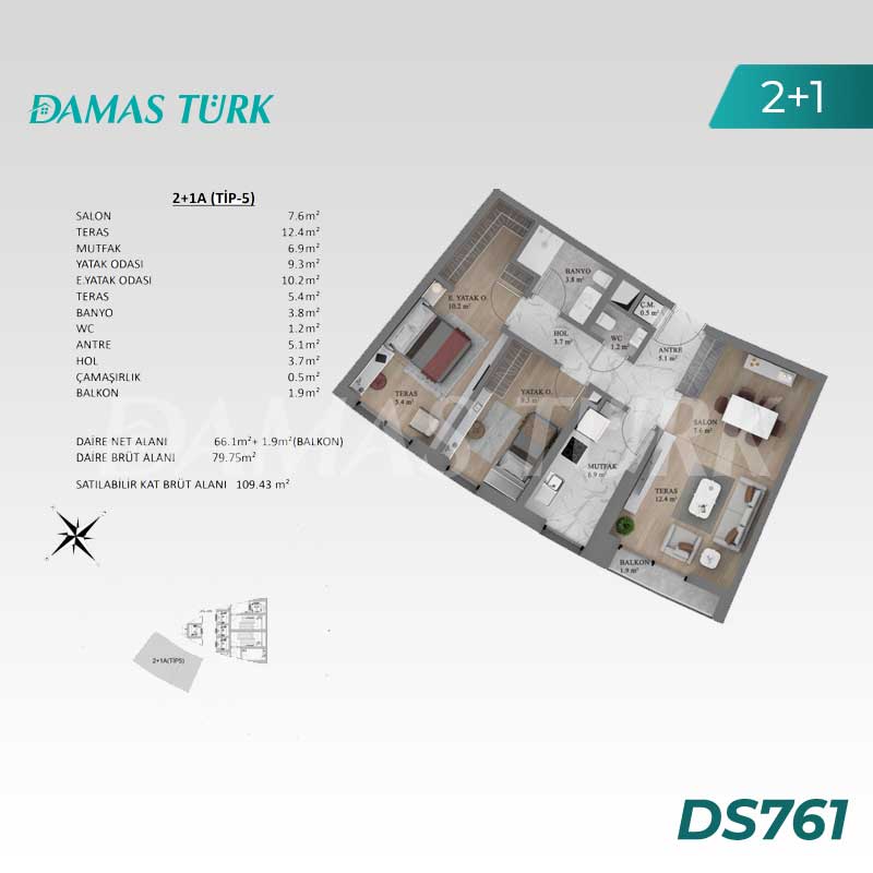 Appartements de luxe à vendre à Kartal - Istanbul DS761 | damasturk Immobilier 02