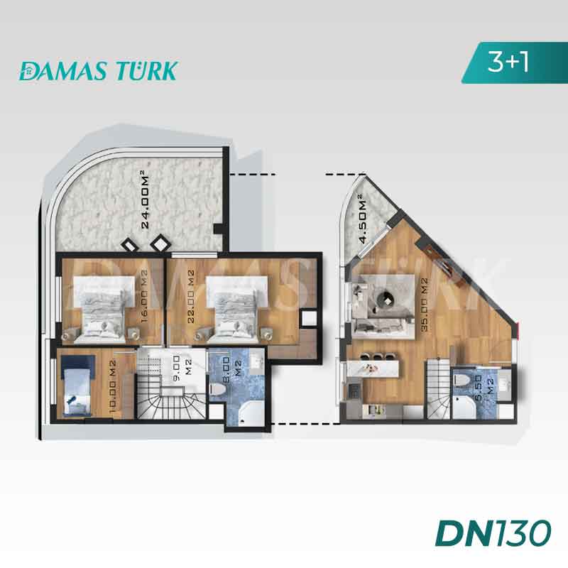 Appartements à vendre à Konyaalti - Antalya DN130 | Damasturk Immobilier 03