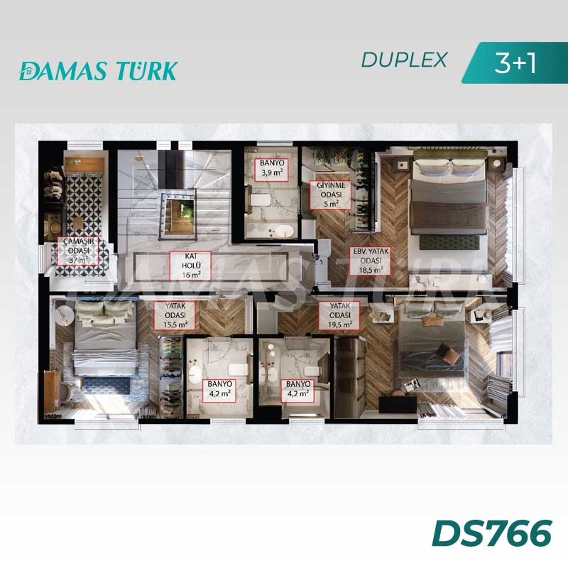 فلل فاخرة للبيع في بهجة شهير - اسطنبول DS766 | داماس ترك العقارية   02