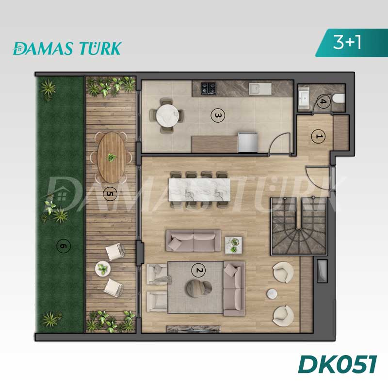 آپارتمان برای فروش در كارتبه - كوجالي DK051 | املاک داماستورک 05