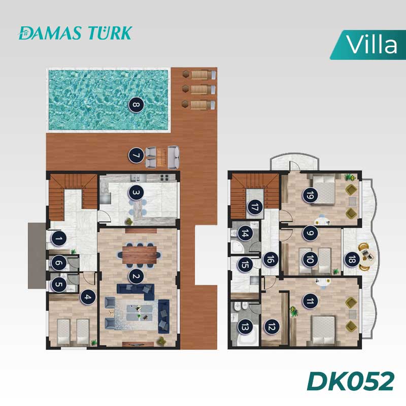 Villas à vendre à Basişekle - Kocaeli DK052 | Damasturk Immobilier  01