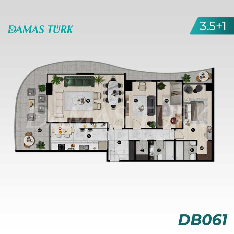 Apartments for sale in Nilufer - Bursa DB061 | Damasturk Real Estate 01