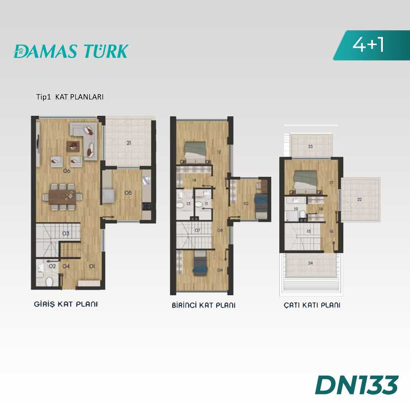Villas à vendre à Dosemealti - Antalya DN133 | Damasturk Immobilier 02